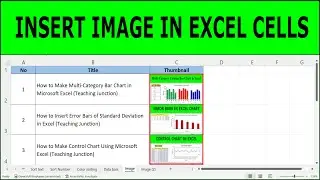 How to insert image in excel cell | How to Insert Picture in Excel Cell