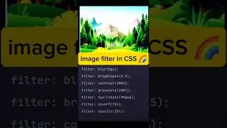 Image Filter in CSS|All Image Filters in CSS, 