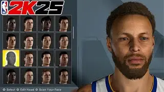 STEPHEN CURRY FACE CREATION NBA 2K25