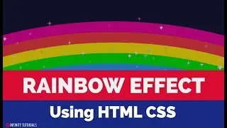 Rainbow using HTML CSS and Javascript