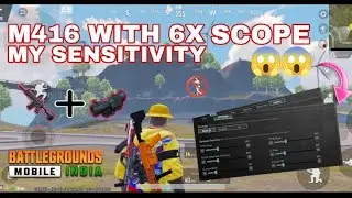 !! M416 WITH 6X SCOPE BEST SENSITIVITY BGMI GAMING VIDEOS 😱😱 (ONLY GAMING) watch videos.....
