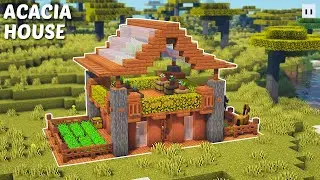 Minecraft : How to Build a Acacia Starter House | Simple & Easy
