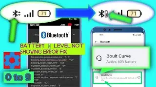 How to fix bt battery 🔋 level not showing error with setedit global table in any Android