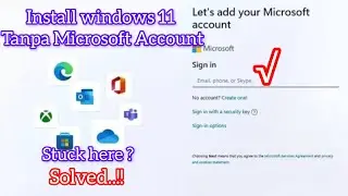 Bypass Microsoft Account Sign In Windows 11 Setup
