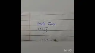 Magical Math Trick #shorts #maths #mathematics #mathstricks #hacks #tricks #roothack