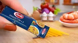DIY 🍝 How To Make Miniature Seafood Spaghetti American Style 🍝 Best Miniature Cooking of the World