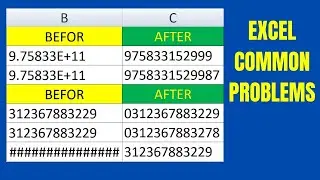 common problem in excel | add zero before number | how to correct number error in excel |