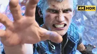 Nero Regain His Arm Cutscene - Devil May Cry 5 (4k) 60 fps