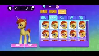 Trying to create my character in Roblox My Little Pony ￼