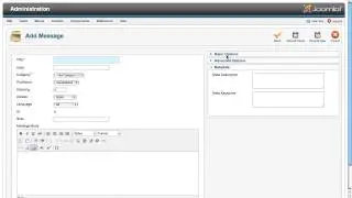 2.21 Adding and editing data in a Joomla component