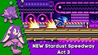 New Stardust Speedway Act 3 + Handheld Fusion Hud - Mod Showcase - Sonic Mania Plus