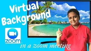 How to add a Virtual Background in a Zoom Meeting by PC (HIGHTECH SOLVER)