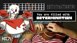 Undertale DETERMINATION Ukulele Tutorial with Tabs