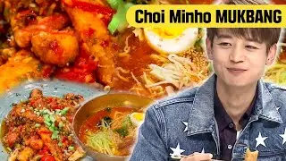 Choi Minho's 'Green Chilli Pepper Cold Noodles' & 'Chili Crab Dish' Mukbang🤤