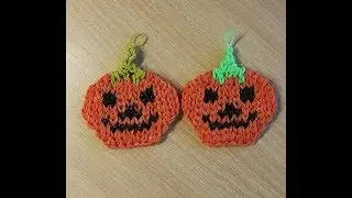 Фреска Тыква из резинок на станке Rainbow Loom