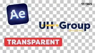 EXPORTER AVEC UN FOND TRANSPARENT | Tuto After Effects