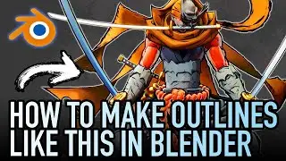 HOW TO MAKE OUTLINES IN BLENDER // Bold Line Work // The Solidify Modifier