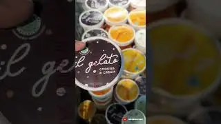 ICE CREAM GELATO SALTED CARAMEL , MINT CHOCO OR COOKIES & CREAM | ES KRIM IL GELATO CHECK !!