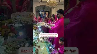 #kapilsharma #ginnichatrath performing Ganpati Aarti 🙏 #filmykalakar