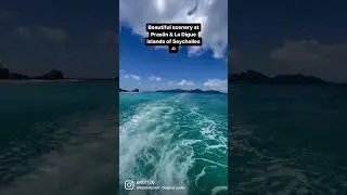 Sailing to La Digue & Praslin Islands of Seychelles. #shorts #seychellesisland #seychelles
