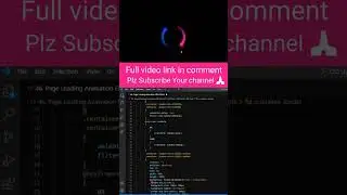 Pure Web page Loading Animation Effect CSS & HTML shorts video Web Tutorial Tamil 