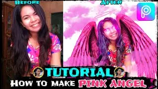 PICSART PINK ANGEL | WINGS WITH GLOWING EYES EFFECTS | EDITING TUTORIAL by Mr.Japh19 PH