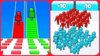 Bridge Race🆚Join And Clash 3d New Levels Big New Update Max Walkthrough Android iOSGameplay Level161
