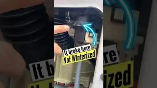 RV Washer Pump Broke - Not Winterized