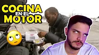 COCINA EN EL MOTOR DE SU CARRO 🙄 REACCIONANDO A TACAÑOS EXTREMOS