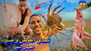 حياة البرية: تحدي الغوص و صيد في أعماق البحر مهجور 🤿صراع البقاء (صيد وطبخ )🐠🤯