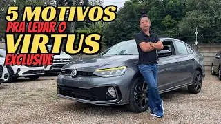 5 MOTIVOS para levar o VIRTUS EXCLUSIVE