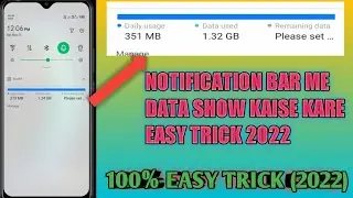 how to show mobile data in notification bar all infinix mobile| infinix hot 10 play mobile data2022|