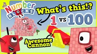 What!? Numberblocks 100 vs 1 in Big vs Small Block Smash! [New A⭐ Episode]