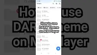 Turn on Dark Mode on MX Player