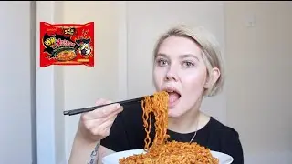 NUCLEAR FIRE NOODLES CHALLENGE! 2X SPICY | I AM NOT OKAY
