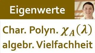 📘 Eigenwerte 07 | Berechnung, charakteristisches Polynom, algebraische Vielfachheit, darst. Matrix