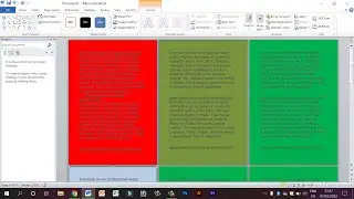 Add Different Colors for Each Page - Ms Word. How To Use Different Color per Page In Microsoft Word.