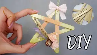 Christmas tree toys with their own hands in 10 minutes  Stars  Christmas DIY