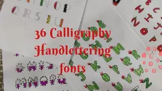 CALLIGRAPHY HANDLETTERING FONTS |ENGLISH CALLIGRAPHY FONT FOR ASSIGNMENTS | DECORATIVE FONTS|PART 1