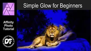 Simple glow - photo manipulation for beginners. Affinity Photo tutorial.