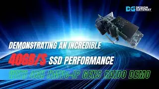 Demonstrating an incredible 40GB/s SSD performance with 4CH NVMe-IP Gen5 RAID0