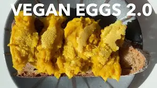 Scrambled Chickpea Eggs 🤯 vegan recipes #healthyrecipes #healthyfood #beans #plantbased