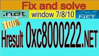 How to Fix HRESULT 0xc8000222 Error .NET Framework 4.0 While Installation(2020) windows7/8/10 100%