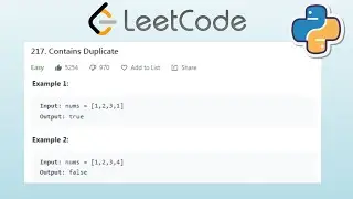 Python dasturlash tili orqali LeetCodeda array mavzusiga oid masala ishlaymiz