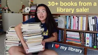 big book haul bc I cannot stop thrifting books at library sales (30+ used books)