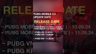 Update 3.4 Release Date In PUBG Mobile & BGMI