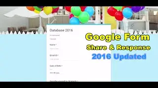 Google Form : How to create a Google Forms (Online Survey) With Google Drive