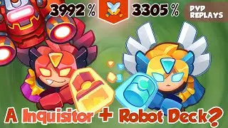 INQUISITOR + ROBOT + KNIGHT STATUE is a REAL Deck? Rush Royale