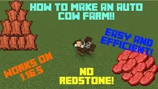 MINECRAFT: THE EASIEST COW/PIG/SHEEP FARM! TUTORIAL 1.16.5