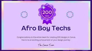 I Made 200 Designs Milestone on Canva!